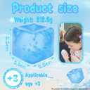 Ice Cube Stress Balls - 2Pack Sensory Squishy Toys for Kids and Adults Anxiety Relief - Funny Fidget Stress Balls Squishy Stress Calming Toys for Autism & ADHD Children (2Pack Ice Cube)