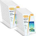 MaxGear Acrylic Sign Holder 8.5 x 11 Inches, Clear Sign Holders Plastic Display Stand Slant Back Countertop Display Picture Frames for Menus, Flyer, Use In Office, Store, 24 Pack