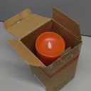 Christmas Decor Flameless LED Candles with Remote Control, 3"x 7"Battery Operated Pillar Real Wax with Timer for Christmas Decorations, Pumpkin Orange Candle
