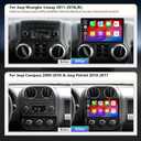 10.2 Inch Car Radio Stereo Upgrade Android 13 for Jeep Wrangler JK 2007-2018 with CarPlay Android Auto 1080P Backup Camera/BT5.4 ((4Ram 64Rom) 10.2)