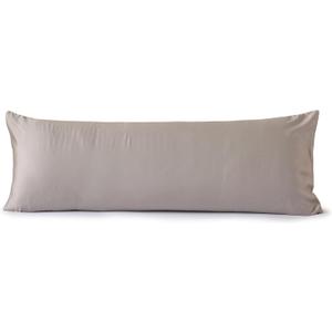 evolive Luxury 100% Tencel Material Silk Feel Cooling Breathable Pillow Cover/Pillowcases (Silver Grey, 21X54 Body Pillow Cover)
