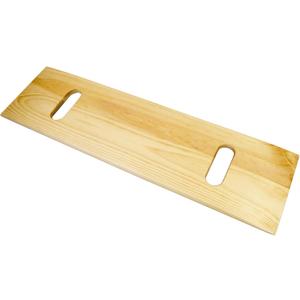 Essential Medical Supply Heavy Duty Transfer Board for Bath, Toilet, Bed or Wheelchair - Wood Slide Board with Two Handles for Easy Patient Transfers for Seniors and The Elderly, 8in x 30in