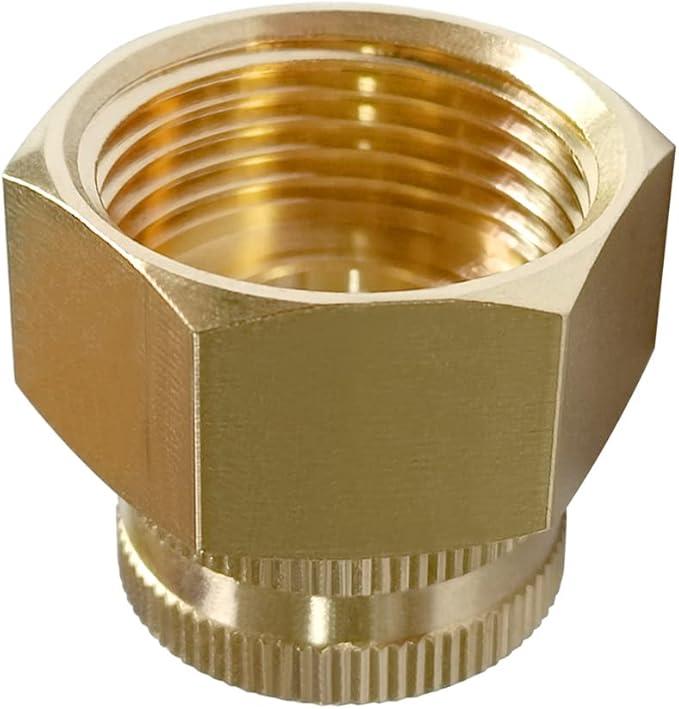 1PC Brass Garden Hose Reducer Swivel Connector 3/4"GHT to 3/4"NPT Threaded Double Female Reducing Convert Adapter Garden Hose Pipe Fittings