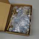 Goldenwarm 25 Pack 4 inch Gold Cabinet Handles Brushed Gold Cabinet Pulls Stainless Steel Drawer Pulls, Durable Kitchen Cabinet Handles - Bathroom Bedroom Dresser Handles Easy DIY Upgrade