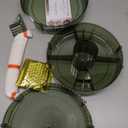 Asayuee 360 Rotating Perfume Organizer,3 Tier Large Capacity Make Up Organizers and Storage,Makeup Organizer for Bathroom,Cosmetic Perfume Stand Holder (Green-3 Tier)