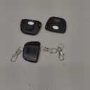 Kingdder 3 Pieces Gate Opener Remote Compatible with Multicode 300mhz 10 Dip Switch 3089 3060 3070 Garage Door Opener Remote Control with Keychain(Black, White)