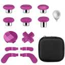 Accessories for Xbox One Elite Series 2 Controller(Model 1797), Metal Thumbsticks Paddles Joysticks Replacement Parts Kits Compatible with Xbox Elite Wireless Controller Series 2 Core(Magenta)