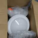 Jolux 7.5inch LED Disk Lights Surface Flush Mount Ceiling Disk Light, 4/5/6 inch Recessed Can Lights,15W=100W,5000K (Daylight), Dimmable,Easyinstall with Extension Spring Hook for Free-Length,6Pack