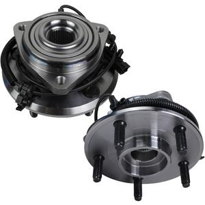 Autoround 513272 [2-Pack] Front Wheel Hub and Bearing Assembly Compatible with 2007-2010 Jeep Wrangler, Both Driver Passenger Side, 5-Lug w/ABS
