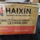 HAIXIN 8.4 Gal Milky Gray Storage Bin, 1 Pack