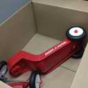 Radio Flyer My 1st Scooter, Red, For Kids 2-5 Years Old, Extra Wide Base for Balance, 2 Front Wheels for Added Stability, Easy to Use Foot Brake, 3 Wheel Scooter for Kids