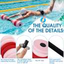 Soulchen 3 Pack Long Aquatic Exercise Dumbbells Pool Exercise Equipment Eva Foam Water Aerobics Equipment With High Density For Weight Loss Water Sport Fitness Tool(Multi-color,Large)