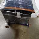 Casa Vita Mid-Century Modern Recliner - Navy Blue Fabric