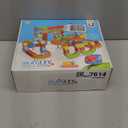 Electric Train Set, Magnetic Train Set with Race Tracks, Anti-Gravity 3D Infinity Track with Motorized Train and Traffic Signs, DIY Modular Clip-Fit Cube Track, Build Uphill, Loop 360 (81pcs+3Cars)