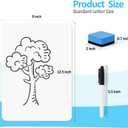 Dry Erase LapBoards, PANDRI 36 Pack Double Sided 12.5 x 9 Inch Dry Erase Boards with 36 Erasers and 36 Markers, Whiteboards for Kids Students Classroom Teacher Supplies