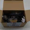 Outdoor String Lights 25 Feet G40 LED Patio Lights, Plug-in, 13 Plastic Edison Bulbs(1 Spare), Waterproof Connectable Hanging Light for Backyard Porch Balcony Party Decor, E12 Base, Black