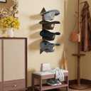 Cowboy Hat Holder Rustic Wood Arrow Design Hat Organizer 4 Pieces Cowboy Hat Rack Western Decor Hat Storage Hanger for Display and Organization Walnut