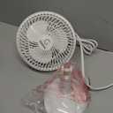 Genesis 6-Inch Clip Convertible Table-Top & Clip Fan Two Quiet Speeds - Ideal For The Home, Office, Dorm, More Off White