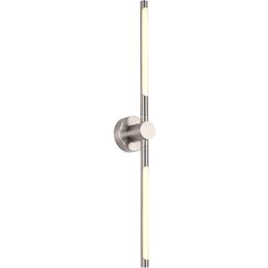 33 Inch Modern Vanity Light 20W 5CCT Dimmable LED Brushed Nickel Bathroom Light Fixture Over Mirror Contemporary Wall Sconce Indoor Wall Mount Picture Light for Dressing Table Bar