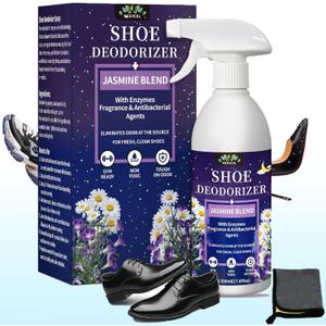 Shoe Deodorizer Spray  17.6 Floz Powerful Odor Elimination For Shoe, Sneaker, Boot, Cleats & Leather  Long Lasting Shoe Odor Spray For Smelly Sandals, Freshener & Smell Remover for Stinky Footwear
