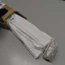 UNISHADES no Drill Cordless Roman Shades for Windows, 33" W 64" H - Light Filtering - Linen - White