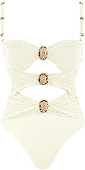 Narecte Modest One Piece Swimsuit Women 2025 Womens Swimsuits Bathing Suit for Women Womens Bathing Suits Tummy Control, 8-10