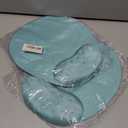 2 x BRILA Large Mouse Pad with Ergonomic Memory Foam Wrist Rest Support - Massage Holes Design - Skidproof Pu Bottom - Wrist Fatigue/Pain Relief Mousepad with Elbow Hand Cushion for Gaming & Work (Aquamarine)