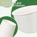 ECOEXTRA Coffee Cups 16 oz 200 Pack, Disposable Paper Cups for Hot Beverage Drinking, White Hot Cups Suitable for Party, Picnic, Travel, and Events