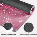 Knseva. Large Gaming Mouse Pad with Stitched Edges, Be Strong and Courageous Inspirational Quote Joshua 1:9 Bible Verse Scripture Pink Glitter Background, Anti-Slip Waterproof XXL Extended Desk Mat (Abstract Fantasy)