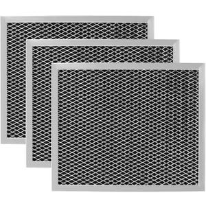 97007696 Replacement Filter For B-Roan - 10.5 X 8.75 Range Hood Filter Compatible with Stove Vent Fan With Aluminum Mesh Charcoal Combo By Funmit- Replaces 6105c 97007697-3 Pack