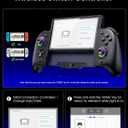 Spican Switch Controllers for Nintendo Switch/OLED Controller, Full-Size Switch Joy-pad for Better Handheld Mode, Switch Accessories Wireless Pro Controller with RGB Light/Battery/Turbo/Macro/4 Game Slot