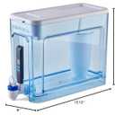 ZeroWater 32-Cup 5-Stage Water Filter Dispenser with Instant Read Out - 0 TDS for Improved Tap Water Taste - IAPMO Certified to Reduce Lead, Chromium, and PFOA/PFOS