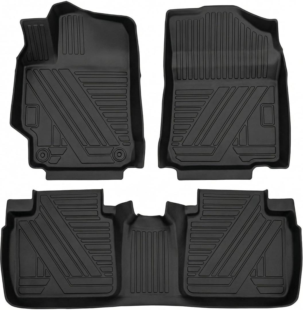 Aiqiying Floor Mats Compatible with Toyota Camry 2007-2011 2012-2017,All Weather Carpet Protector 3D Waterproof Durable Odorless Custom-Fit FrontRear Rows Full Set TPE Car Liners Accessories
