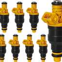 YLATG Fuel injectors for Ford E-150/ E-250/ E-350/ F-150/ F-250/ Bronco/Excursion/Excursion/Crown Victoria/Mustang,For Lincoln Navigator/Town Car 1991-1994, 0280150943, 8 Pieces
