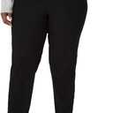 Chic Classic Collection Women's Plus Size Pull-On Pant (Black Denim)