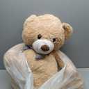 MaoGoLan Giant Teddy Bear 4 Feet,Adorable and Cuddly Big Bear Stuffed Animal 47", Classic Teddy Bear Plush Gift Decoration for Baby Shower,Party,Birthday,Valentines Day,Tan (Brown)