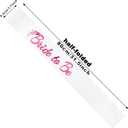2 x Bride to Be Sash, Funny Bachelor Sashes for Future Bride Engagement Gift Idea Wedding Party Decorations Bachelorette Party Supplies, White + Pink(Bride to Be)