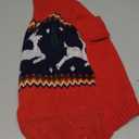 Queenmore Christmas Dog Sweater - Knitted Pullover Turtleneck Outfit, Warm Clothes for Small Dogs Boys or Girls L