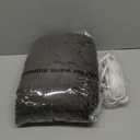 Heated Electric Blanket Throw 50" x 60" with 3 Heating Levels, 4H Auto Off, Fast Heating,2 Sided Flannel with ETL&FCC Certification and Machine Washable, Home Office Travel Use,Dark Brown