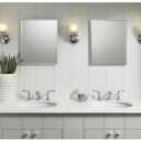 Kohler CB-CLR1620FS Frameless Bathroom Mirror Medicine Cabinet, Single Door, Rectangular Beveled Edge Frame, Bathroom Cabinet Mirror, Adjustable Shelves, 16 in. W x 20 in. H