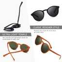 SUNGAIT Classic Vintage Round Polarized Sunglasses for Women Men Retro Style UV400