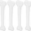 Sewroro 4pcs Plastic Bones, Halloween Fake Bones Simulative Human Skeleton Costume for Halloween Party Prop Cosplay (White)