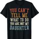 Funny Father's Day Dad Gifts From Daughter Daddy T-Shirt (Black), M