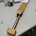 Ivilon Tension Curtain Rod - Spring Tension Rod for Windows or Shower, 24 to 36 Inch. Warm Gold