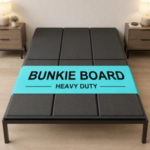 King Bunkie Board 10mm (76x80 inches) - Anti-Sag Mattress Support Board, Noise-Minimizing, Breathable & Moisture Resistant - Universal Fit for Bed Frame, Platform Beds & Pull-Out Sleeper Sofa