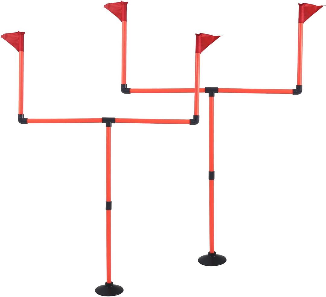Football Goal Post Set - Football Easily Adjustable Field Goals - 2 Goal Posts Set - Perfect for Children's Backyard Play