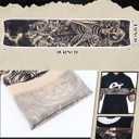 Boao 20 Pcs Men's Cooling Arm Sleeves Long Fingerless Arm Cover Anti Slip UV Protection Sun Temporary Tattoo Sleeves (XS)