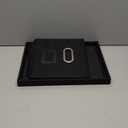 Tcbelosion Portable File Organizer Box with Lid, Filing Box with Handle, Multi-Label Slots, Perfect for Office/Home/Decor (Black)