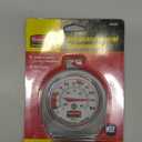 Rubbermaid Thermometer, Classic Large Mechanical Dial, Chrome, Extreme Temperature Range for use in Refrigerator/Freezer/Cooler/Fridge