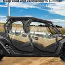 StarknightMT ZForce 950 Sport 4 Soft Upper Doors PVC Roll up Smooth Zipper